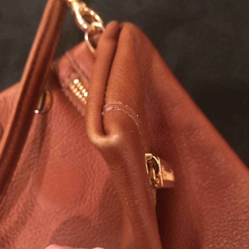 Hammitt large VIP crossbody - Cognac/Gold - Picture 7 of 8